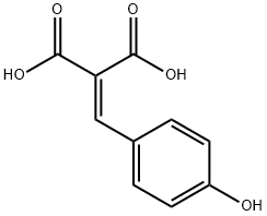 2-(4-hydroxybenzylidene)malonic acid 구조식 이미지