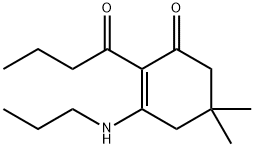 2-butyryl-5,5-dimethyl-3-(propylamino)cyclohex-2-en-1-one Structure