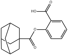 2-[(1-adamantylcarbonyl)oxy]benzoic acid 구조식 이미지