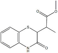 methyl 2-(3-oxo-3,4-dihydro-2H-1,4-benzothiazin-2-yl)propanoate 구조식 이미지