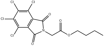 butyl (4,5,6,7-tetrachloro-1,3-dioxo-1,3-dihydro-2H-isoindol-2-yl)acetate Structure