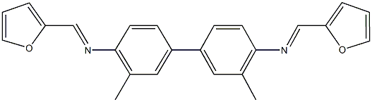 N-(2-furylmethylene)-N-{4'-[(2-furylmethylene)amino]-3,3'-dimethyl[1,1'-biphenyl]-4-yl}amine Structure