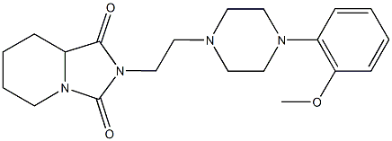 2-{2-[4-(2-methoxyphenyl)-1-piperazinyl]ethyl}tetrahydroimidazo[1,5-a]pyridine-1,3(2H,5H)-dione 구조식 이미지