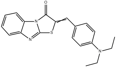 2-[4-(diethylamino)benzylidene][1,3]thiazolo[3,2-a]benzimidazol-3(2H)-one Structure