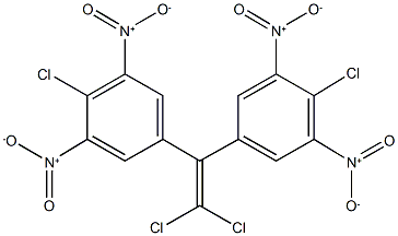 2-chloro-5-[2,2-dichloro-1-(4-chloro-3,5-dinitrophenyl)vinyl]-1,3-dinitrobenzene Structure