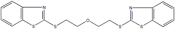 bis[2-(1,3-benzothiazol-2-ylsulfanyl)ethyl] ether 구조식 이미지
