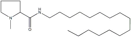 N-hexadecyl-1-methyl-2-pyrrolidinecarboxamide 구조식 이미지