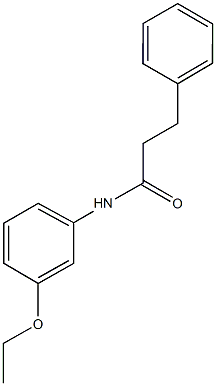 N-(3-ethoxyphenyl)-3-phenylpropanamide 구조식 이미지