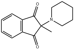 2-methyl-2-(1-piperidinyl)-1H-indene-1,3(2H)-dione 구조식 이미지