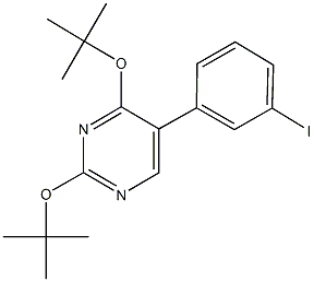 2,4-ditert-butoxy-5-(3-iodophenyl)pyrimidine 구조식 이미지
