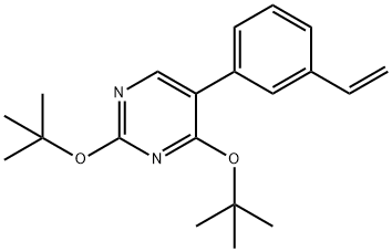2,4-ditert-butoxy-5-(3-vinylphenyl)pyrimidine 구조식 이미지