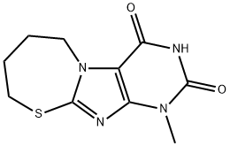 1-methyl-6,7,8,9-tetrahydro[1,3]thiazepino[2,3-f]purine-2,4(1H,3H)-dione Structure