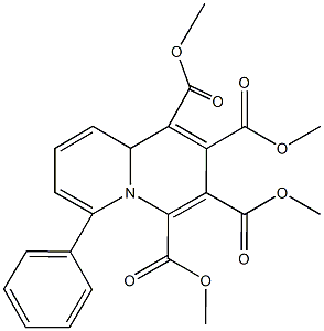 tetramethyl 6-phenyl-9aH-quinolizine-1,2,3,4-tetracarboxylate 구조식 이미지