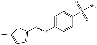 4-{[(5-methyl-2-furyl)methylene]amino}benzenesulfonamide 구조식 이미지