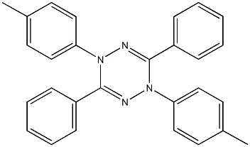 1,4-bis(4-methylphenyl)-3,6-diphenyl-1,4-dihydro-1,2,4,5-tetraazine 구조식 이미지