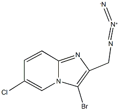 2-(azidomethyl)-3-bromo-6-chloroimidazo[1,2-a]pyridine 구조식 이미지
