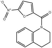 1-{5-nitro-2-furoyl}-1,2,3,4-tetrahydroquinoline 구조식 이미지