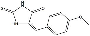 5-(4-methoxybenzylidene)-2-thioxo-4-imidazolidinone 구조식 이미지