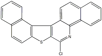 6-chlorobenzo[h]naphtho[1',2':4,5]thieno[2,3-c]quinoline Structure