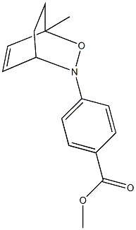 methyl 4-(1-methyl-2-oxa-3-azabicyclo[2.2.2]oct-5-en-3-yl)benzoate Structure