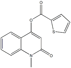 1-methyl-2-oxo-1,2-dihydro-4-quinolinyl 2-thiophenecarboxylate Structure