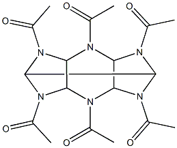 2,4,6,8,10,12-hexaacetyl-2,4,6,8,10,12-hexaazatetracyclo[5.5.0.0~3,11~.0~5,9~]dodecane 구조식 이미지