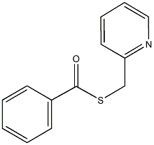 S-(2-pyridinylmethyl) benzenecarbothioate 구조식 이미지