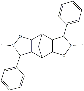 4,10-dimethyl-5,11-diphenyl-3,9-dioxa-4,10-diazatetracyclo[5.5.1.0~2,6~.0~8,12~]tridecane 구조식 이미지