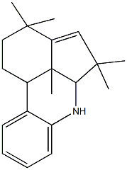 3,3,5,5,10c-pentamethyl-1,2,3,5,5a,6,10b,10c-octahydrocyclopenta[gh]phenanthridine 구조식 이미지