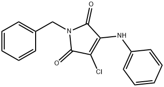 3-anilino-1-benzyl-4-chloro-1H-pyrrole-2,5-dione Structure