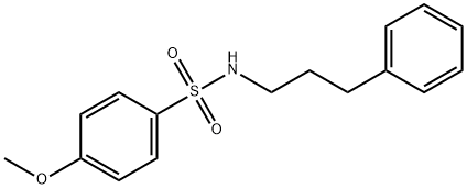 4-methoxy-N-(3-phenylpropyl)benzenesulfonamide Structure