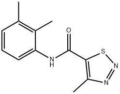 N-(2,3-dimethylphenyl)-4-methyl-1,2,3-thiadiazole-5-carboxamide 구조식 이미지