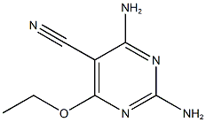 2,4-diamino-6-ethoxy-5-pyrimidinecarbonitrile 구조식 이미지