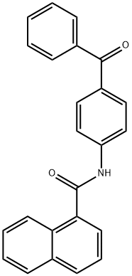 N-(4-benzoylphenyl)-1-naphthamide 구조식 이미지