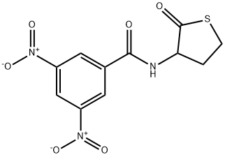 3,5-bisnitro-N-(2-oxotetrahydro-3-thienyl)benzamide 구조식 이미지