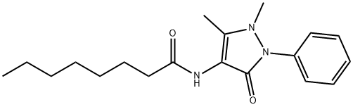 N-(1,5-dimethyl-3-oxo-2-phenyl-2,3-dihydro-1H-pyrazol-4-yl)octanamide Structure