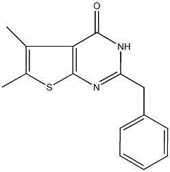 2-benzyl-5,6-dimethylthieno[2,3-d]pyrimidin-4(3H)-one Structure