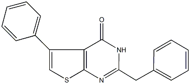 2-benzyl-5-phenylthieno[2,3-d]pyrimidin-4(3H)-one Structure