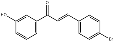 3-(4-bromophenyl)-1-(3-hydroxyphenyl)-2-propen-1-one Structure