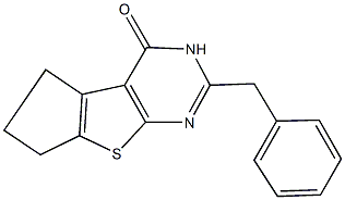 2-benzyl-3,5,6,7-tetrahydro-4H-cyclopenta[4,5]thieno[2,3-d]pyrimidin-4-one 구조식 이미지