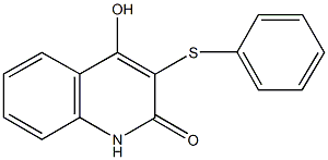 4-hydroxy-3-(phenylsulfanyl)-2(1H)-quinolinone 구조식 이미지