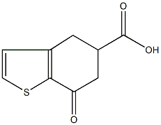 7-oxo-4,5,6,7-tetrahydro-1-benzothiophene-5-carboxylic acid 구조식 이미지
