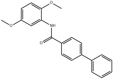 N-(2,5-dimethoxyphenyl)[1,1'-biphenyl]-4-carboxamide 구조식 이미지