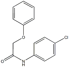 N-(4-chlorophenyl)-2-phenoxyacetamide 구조식 이미지