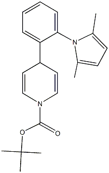 tert-butyl 4-[2-(2,5-dimethyl-1H-pyrrol-1-yl)phenyl]-1(4H)-pyridinecarboxylate Structure