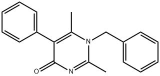 1-benzyl-2,6-dimethyl-5-phenyl-4(1H)-pyrimidinone 구조식 이미지