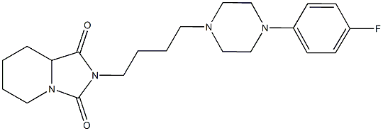 2-{4-[4-(4-fluorophenyl)-1-piperazinyl]butyl}tetrahydroimidazo[1,5-a]pyridine-1,3(2H,5H)-dione Structure