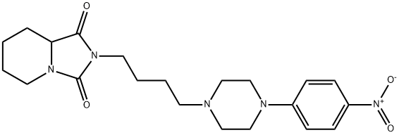 2-[4-(4-{4-nitrophenyl}-1-piperazinyl)butyl]tetrahydroimidazo[1,5-a]pyridine-1,3(2H,5H)-dione 구조식 이미지