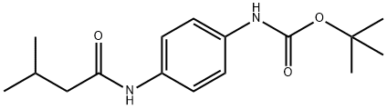 tert-butyl 4-[(3-methylbutanoyl)amino]phenylcarbamate 구조식 이미지