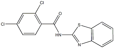 N-(1,3-benzothiazol-2-yl)-2,4-dichlorobenzamide 구조식 이미지